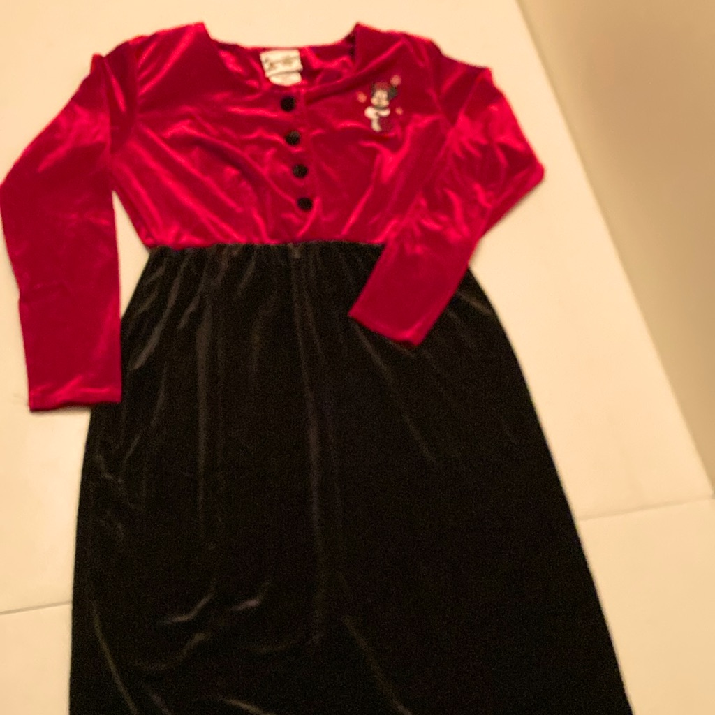 Disney Vintage Velour Holiday Dress